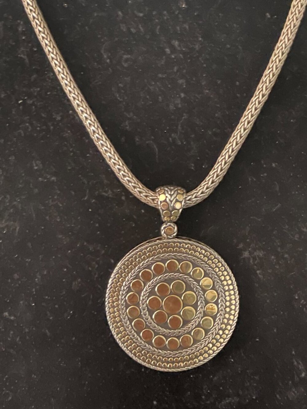 JOHN HARDY XL PENDANT 18K 925